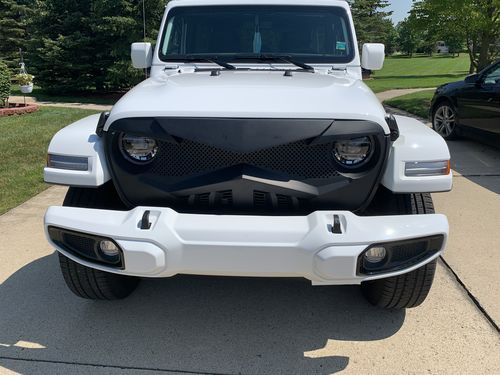 Customer photo review of Hawke Grille - Matte Black for 18-21 Jeep Wrangler JL & Gladiator JT