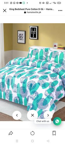 Customer photo review of King Bedsheet Pure Cotton D-56