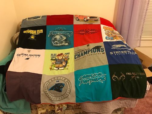 Customer photo review of Classic T-Shirt Blanket