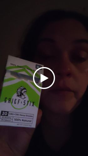 Customer video review of Chief Stix CBG + CBD Regular Smokes (20ct/pack)