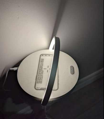 Customer photo review of EZVALO 4-in-1 Music Bedside Lamp with Wireless Charger