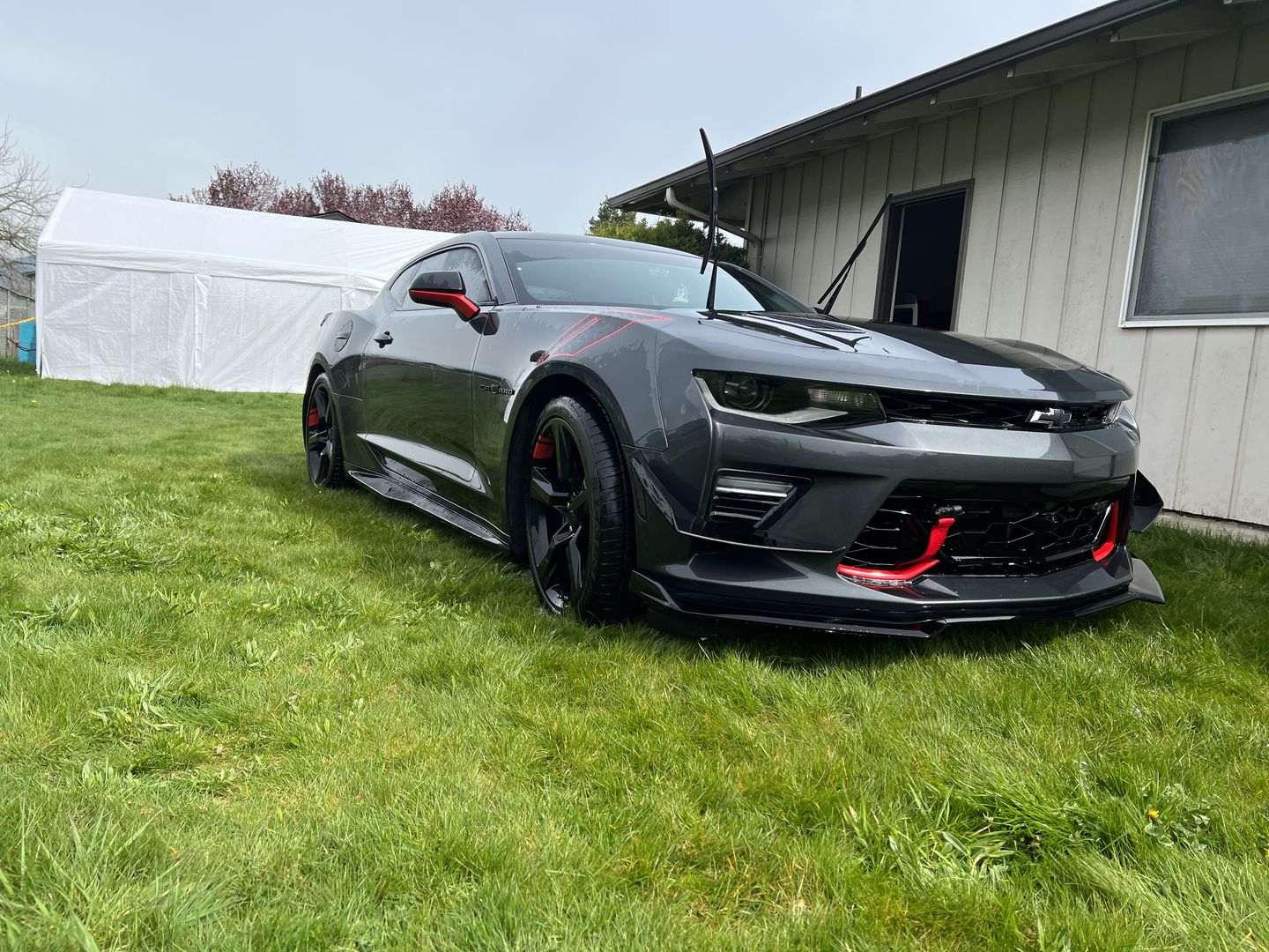 Customer photo review of Camaro Side Skirts Rocker Panels | ZL1 Performance Package