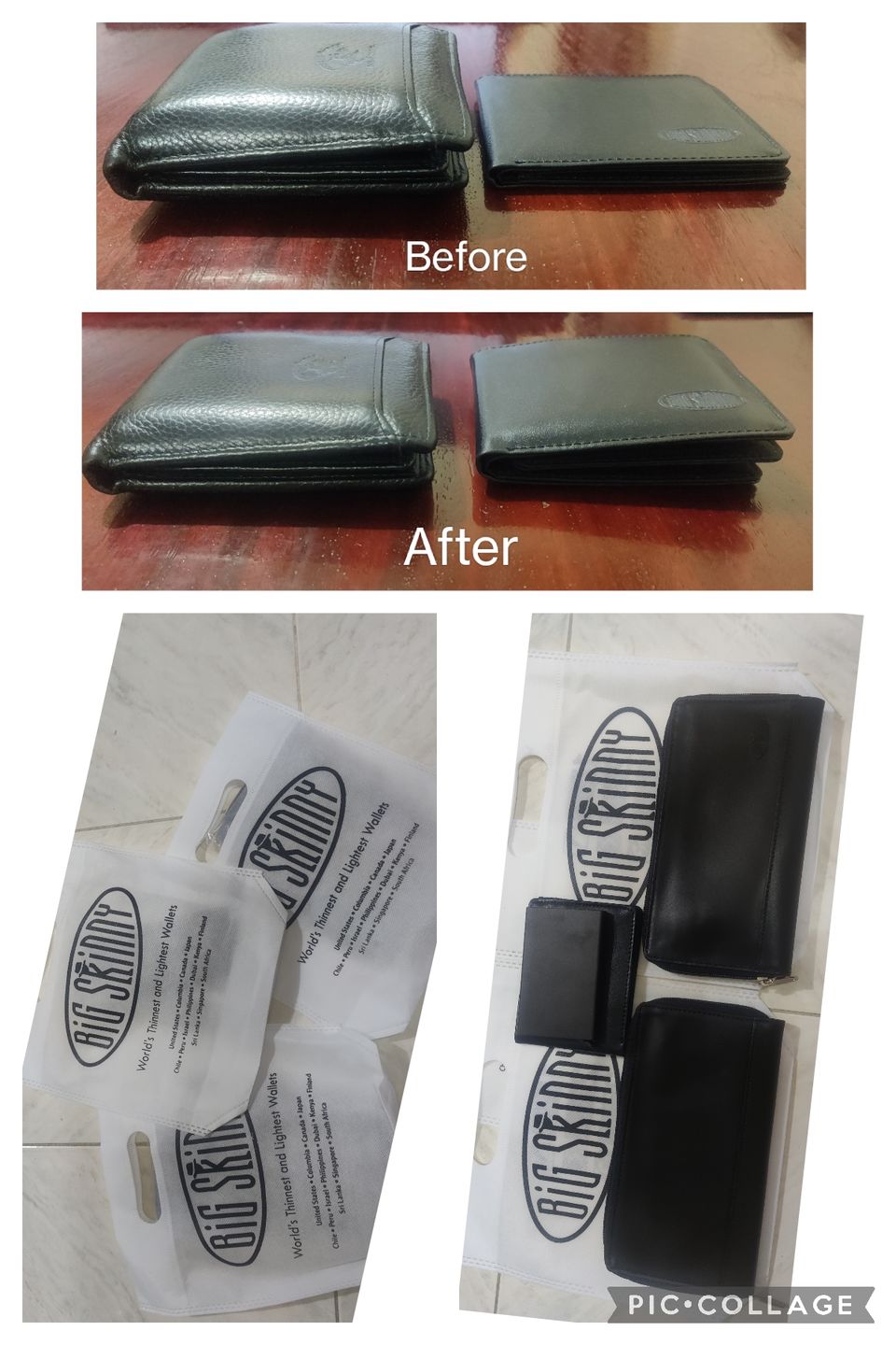 Customer photo review of Leather Panther Clutch Black