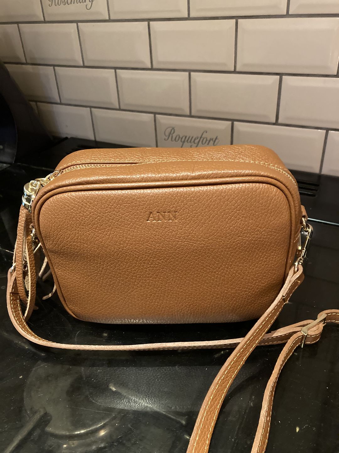 Customer photo review of Leather Lady Cross Body Bag