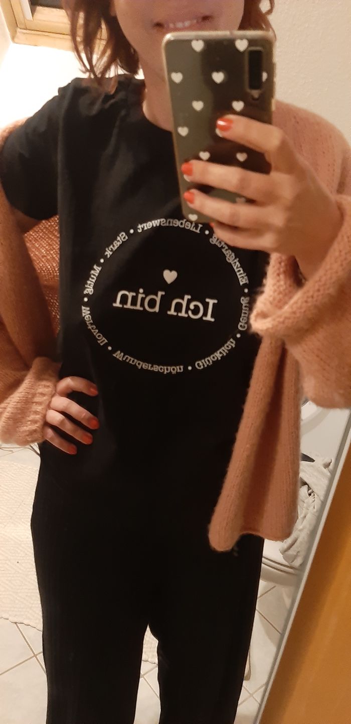 Customer photo review of Ich bin 100% Bio T-Shirt