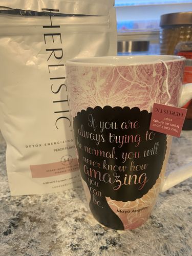 Customer photo review of 14 Day Peach Detox Tea