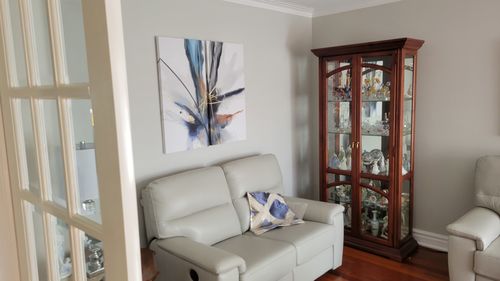Customer photo review of 'Abstract Unity' Framed Canvas (Set of 2)