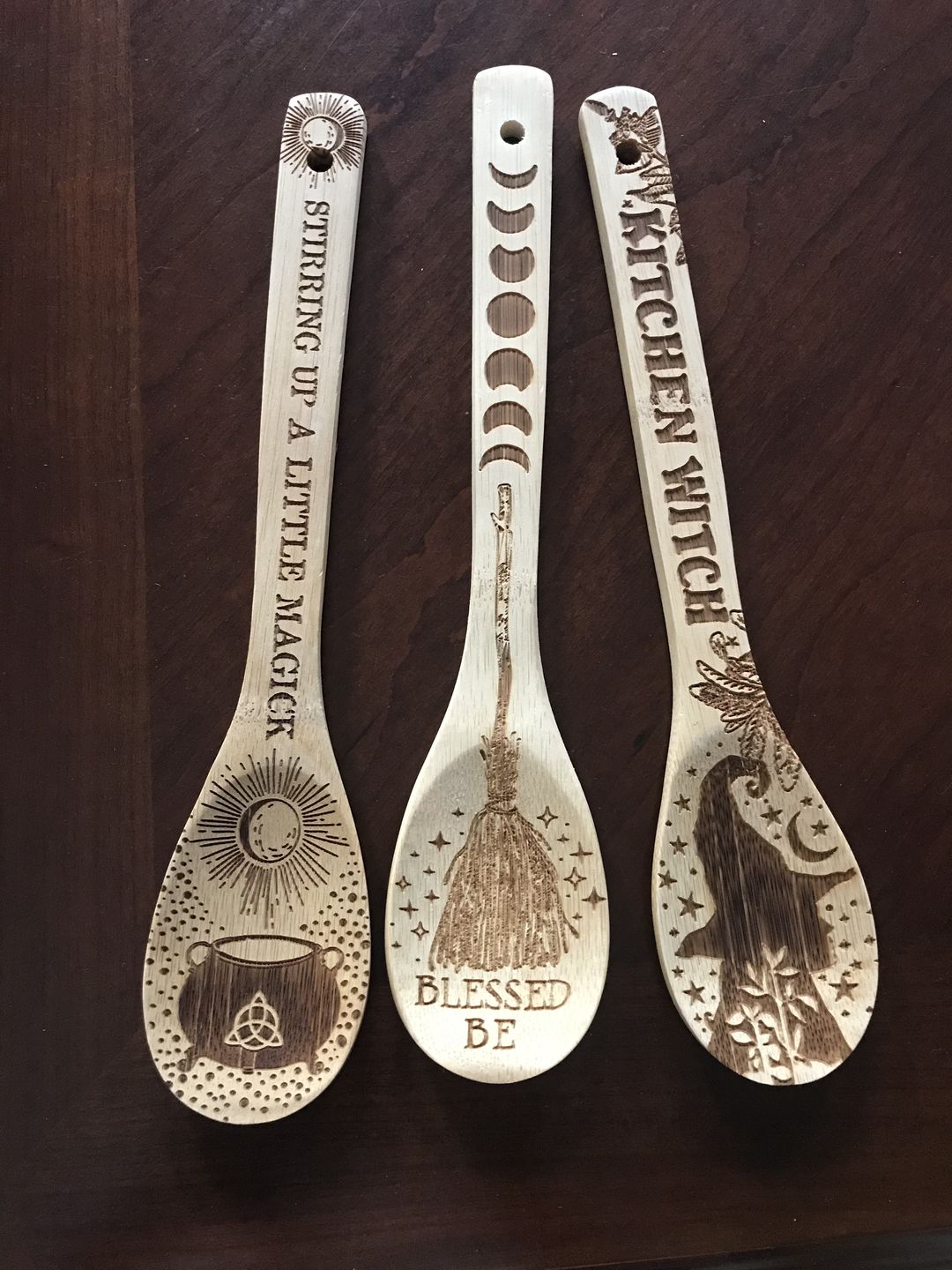 Customer photo review of Witchy Bamboo Wooden Spoon