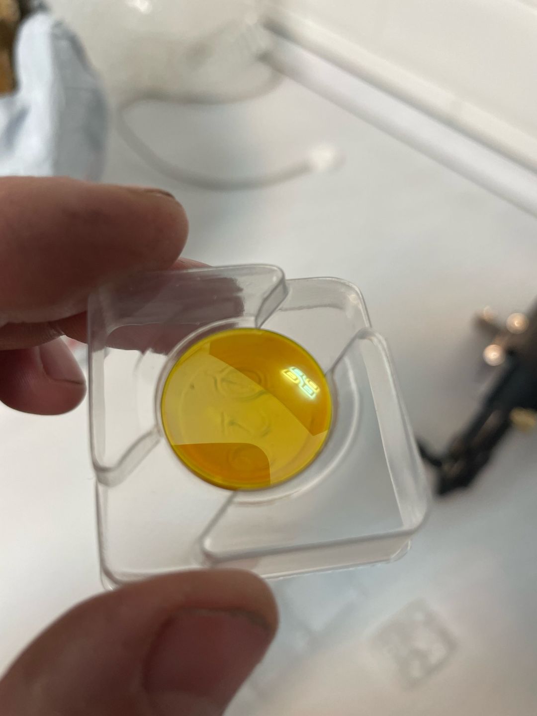 Customer photo review of Cloudray Sale In Bulk CO2 Laser USA CVD ZnSe Meniscus Focus Lens