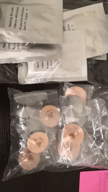 Customer photo review of Cloudray HC JGS1 Fused Silica Fiber Laser Protective Windows