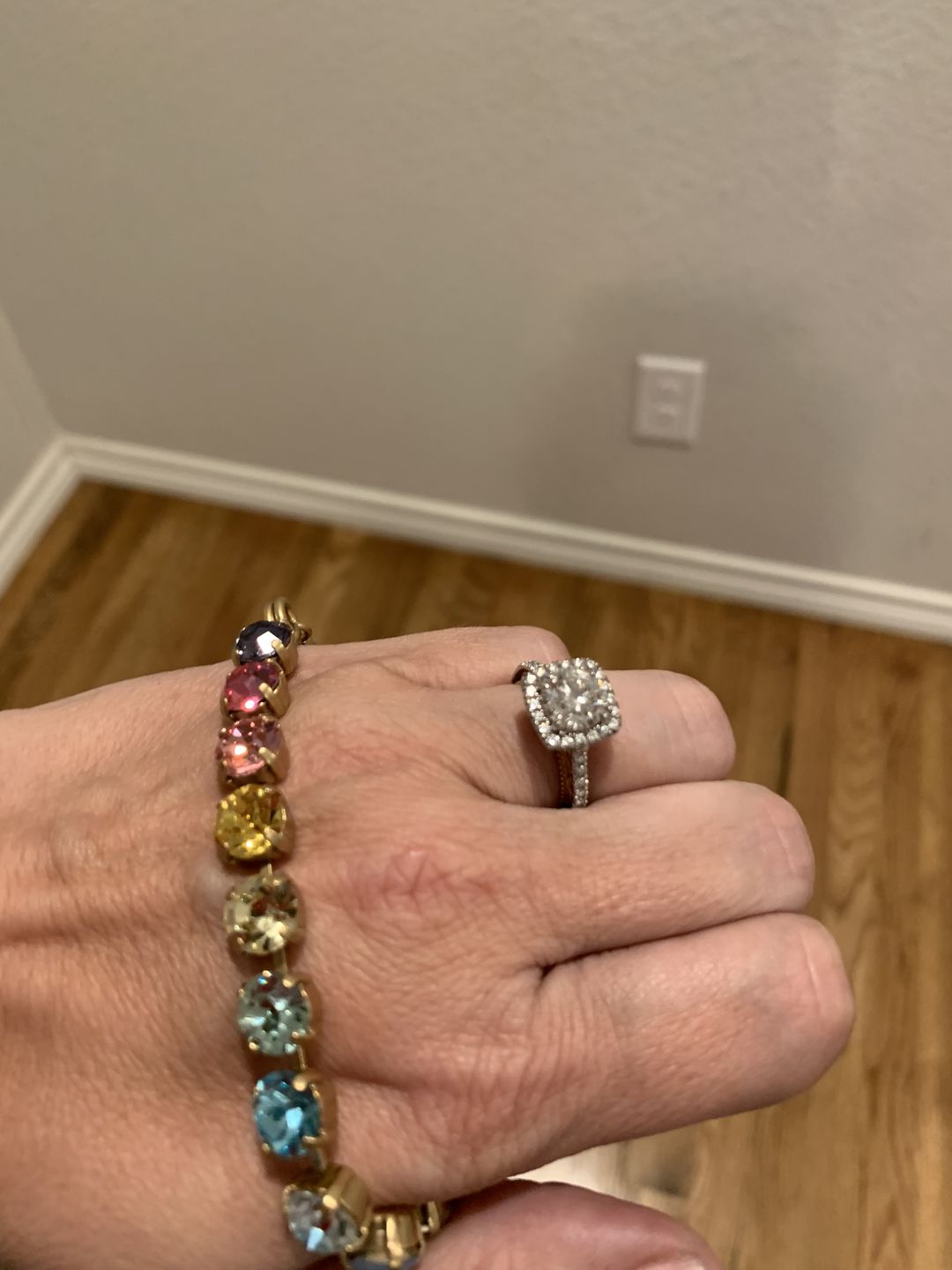 Customer photo review of Arista Bracelet in Blossom Ombré