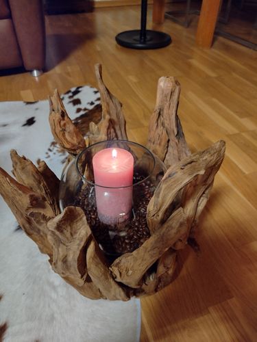 Customer photo review of Wurzel Kerzenständer VONDRO mit Glas
