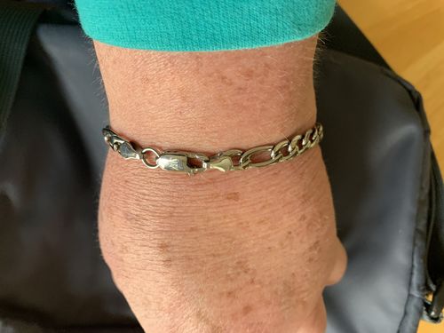 Customer photo review of 7mm Figaro Link Bracelet