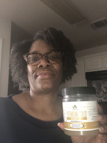 Customer photo review of PREMIUM GOLD SEA MOSS GEL