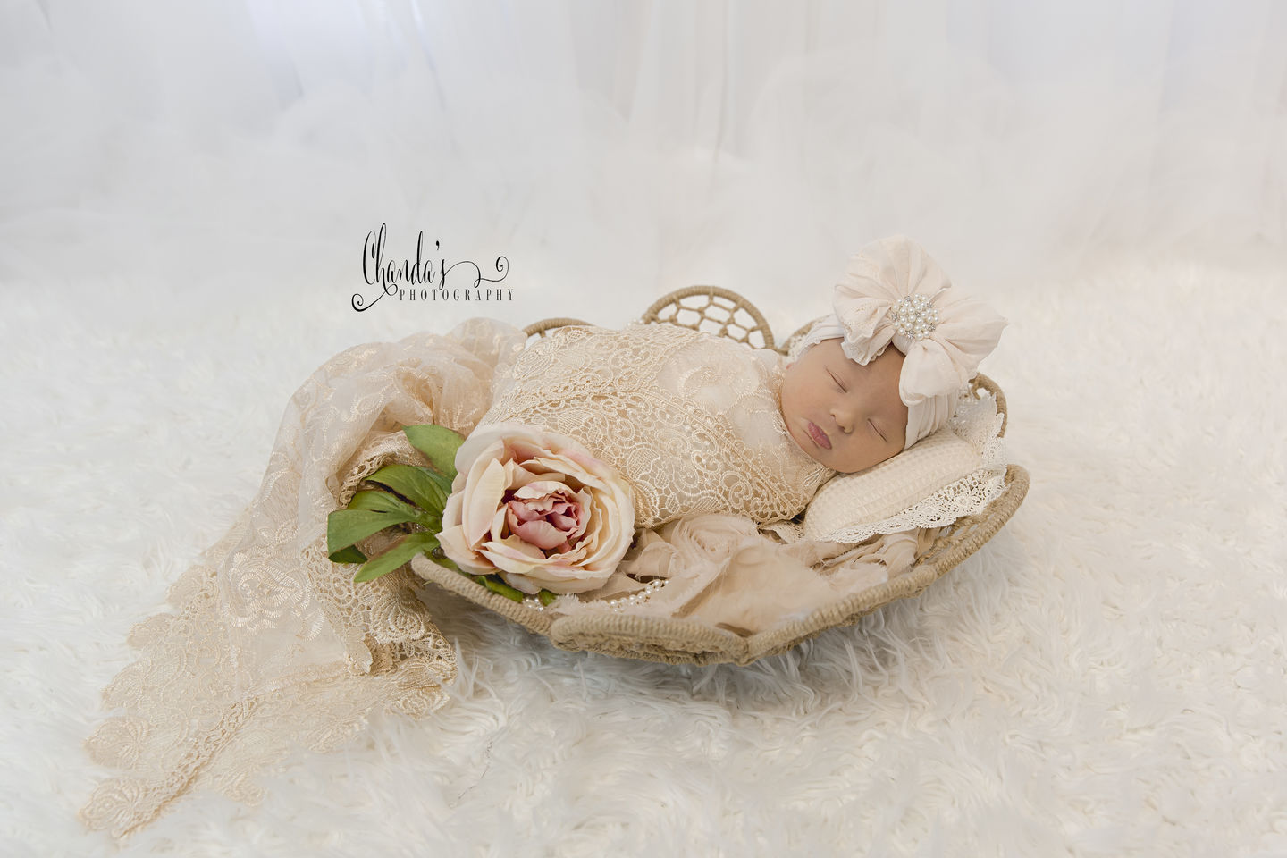 Customer photo review of Pearl Ruffled Headband