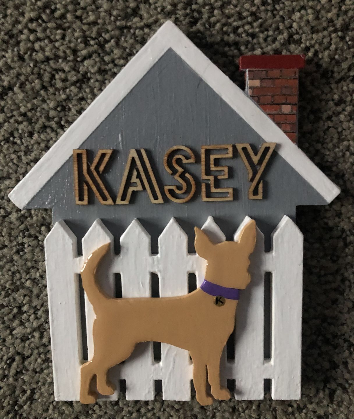 Customer photo review of Unfinished Wooden House Shape - Craft - up to 24" DIY