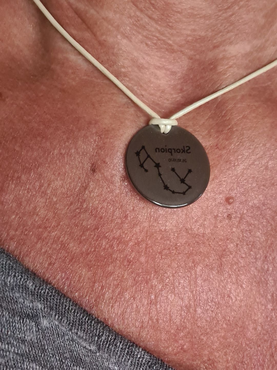 Customer photo review of personalisierbare Halskette "Sternzeichen"