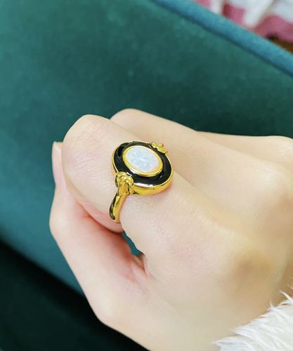 Customer photo review of Opal Ring Gold Vermeil