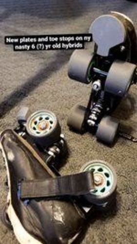 Customer photo review of Athena Roller Skate Plates