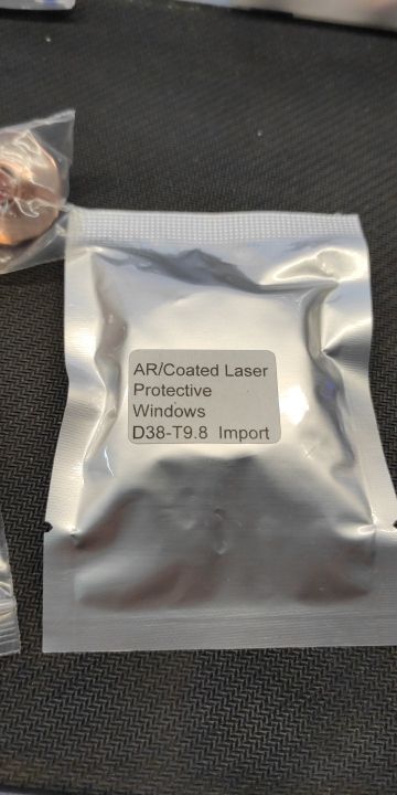 Customer photo review of Cloudray HC JGS1 Fused Silica Fiber Laser Protective Windows