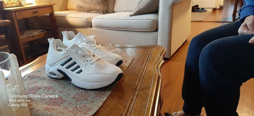 Customer photo review of Cushioning Outdoor Running Sneakers