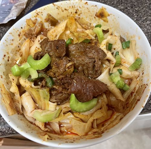 Customer photo review of [N1] Spicy Cumin Lamb Hand-Ripped Noodles Meal Kit (4 Servings)
