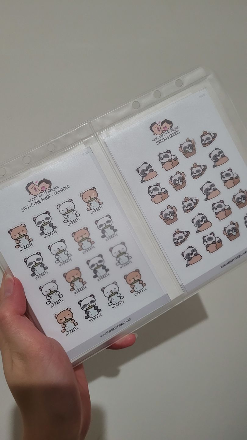 Customer photo review of Self-Care Bear - Sleep Early Planner Stickers