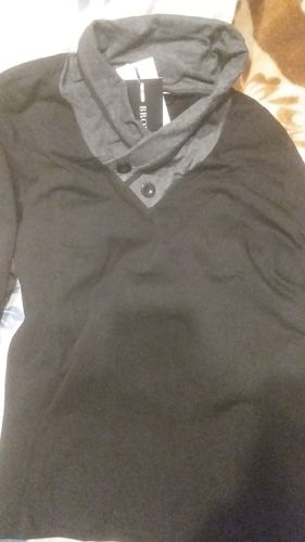 Customer photo review of V-Neck Mens Cotton T-Shirts