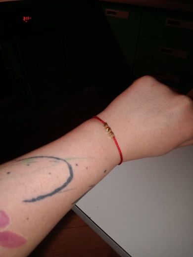 Customer photo review of Bracelet de Chance Tibétain "Perle de Cuivre"