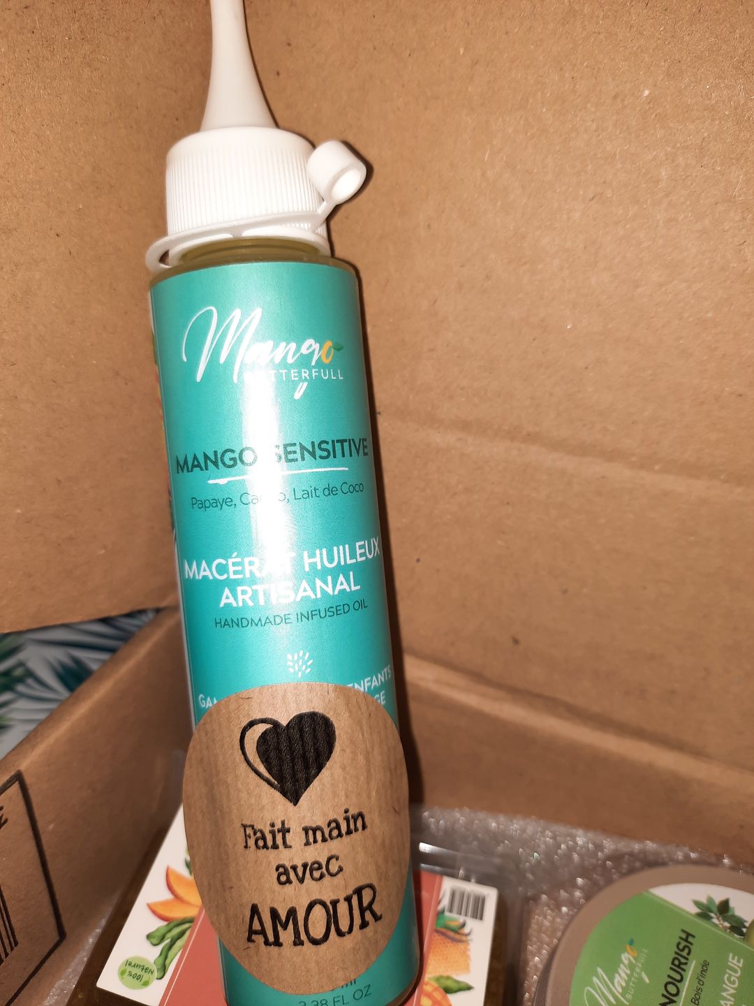 Customer photo review of Macérât huileux artisanal SENSITIVE