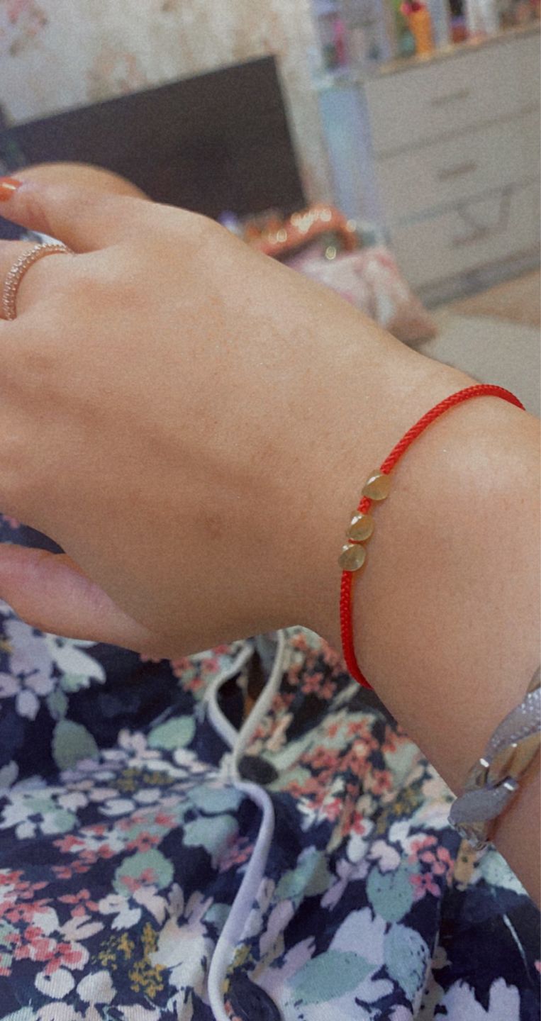 Customer photo review of Bracelet de Chance Tibétain "Perle de Cuivre"
