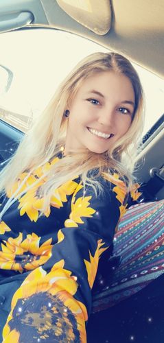 Customer photo review of Sunflower Hoodie Dress