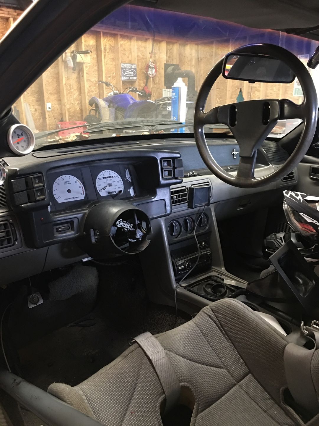 Customer photo review of Motion Raceworks 79-93 Ford Fox Body Mustang Chromoly Lightweight Steering Column
