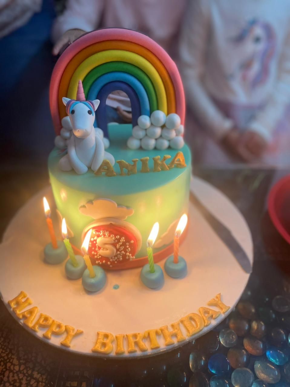 Customer photo review of Unicorn in Sky Design Cake