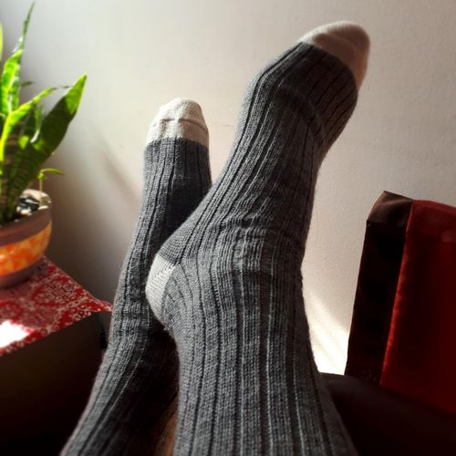 Customer photo review of J.B. Field's Traditional Wool Boot Socks - SLIGHTLY IMPERFECT - 3PK