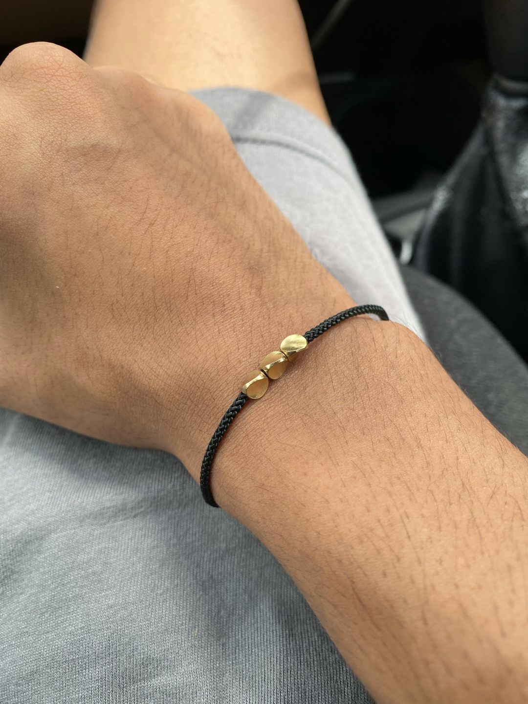 Customer photo review of Bracelet de Chance Tibétain "Perle de Cuivre"