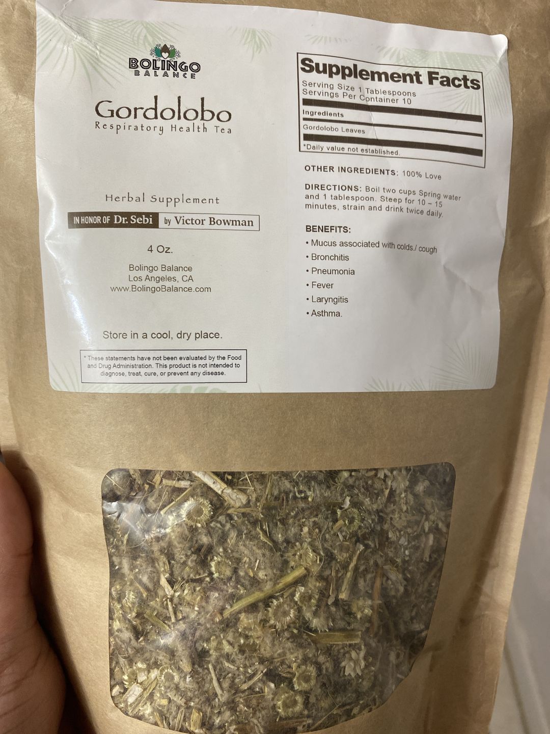 Customer photo review of Gordolobo