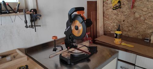 Customer photo review of Evolution R210CMS: Scie À Onglet 210 mm