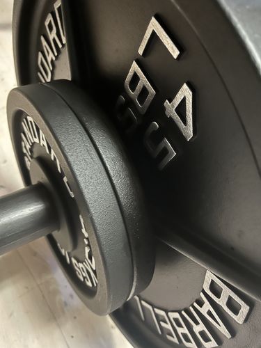 Customer photo review of Cast Iron Olympic Weight Plates