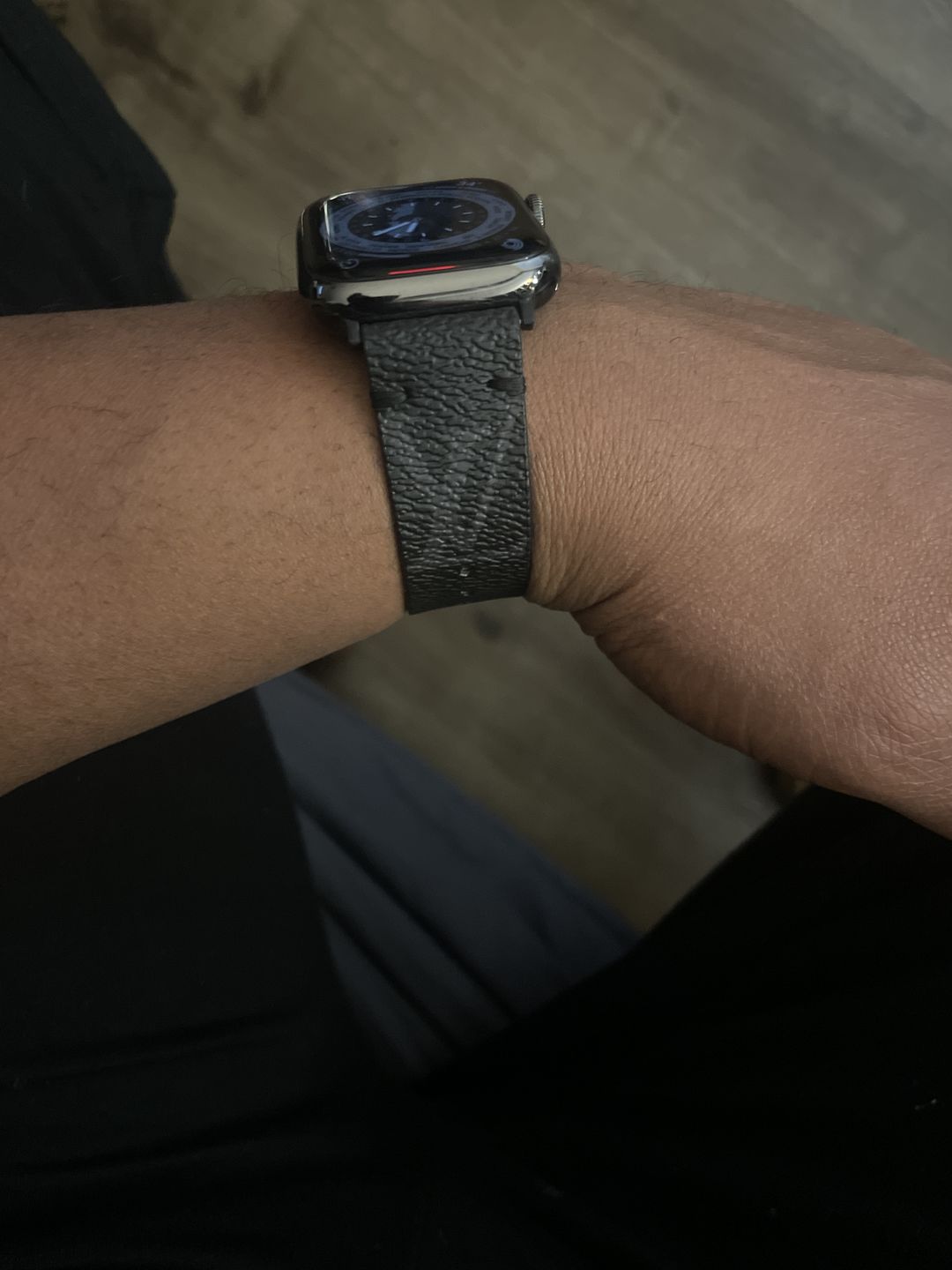 Customer photo review of Apple Watch Band Classic LV Monogram