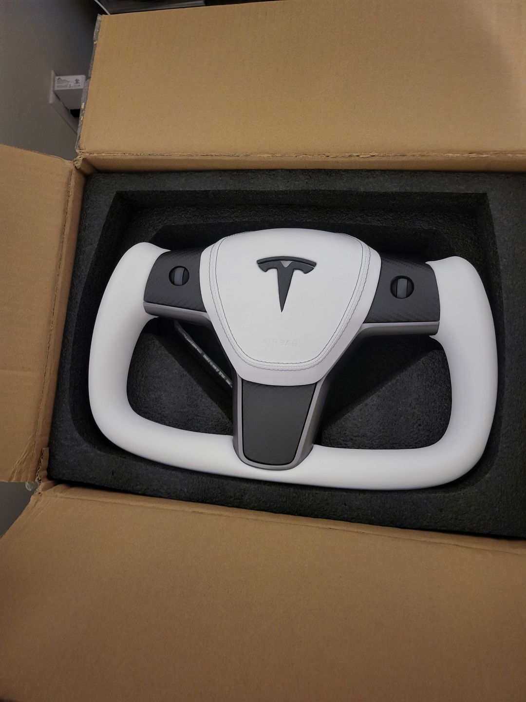 Customer photo review of Custom Airbag Top Cover for Model 3 & Model Y