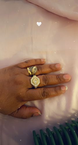 Customer photo review of *NEW* 14K Man & Women Initial (Ring) - JTJ™