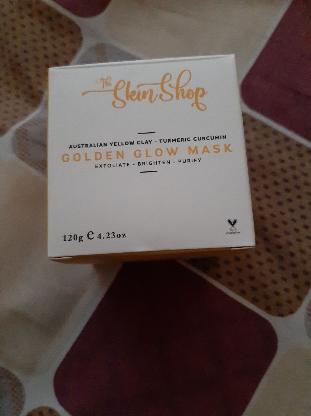 Customer photo review of Golden Glow Mask