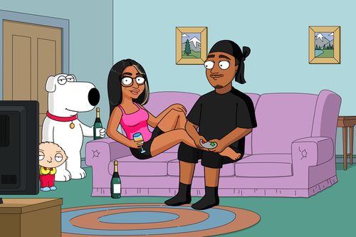 Customer photo review of Family Guy Style Custom Portrait