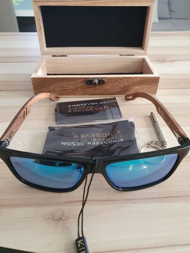 Customer photo review of BAMBOO™ - 2021 Sonnenbrille Handgefertigt aus Edlem Naturholz