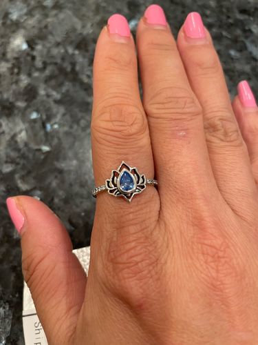 Customer photo review of Vintage Lotusblüte Ring
