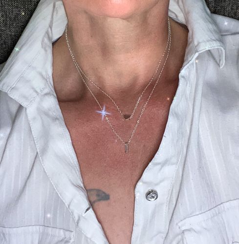 Customer photo review of Ab 80€ Bestellwert: Initial Letter Necklace