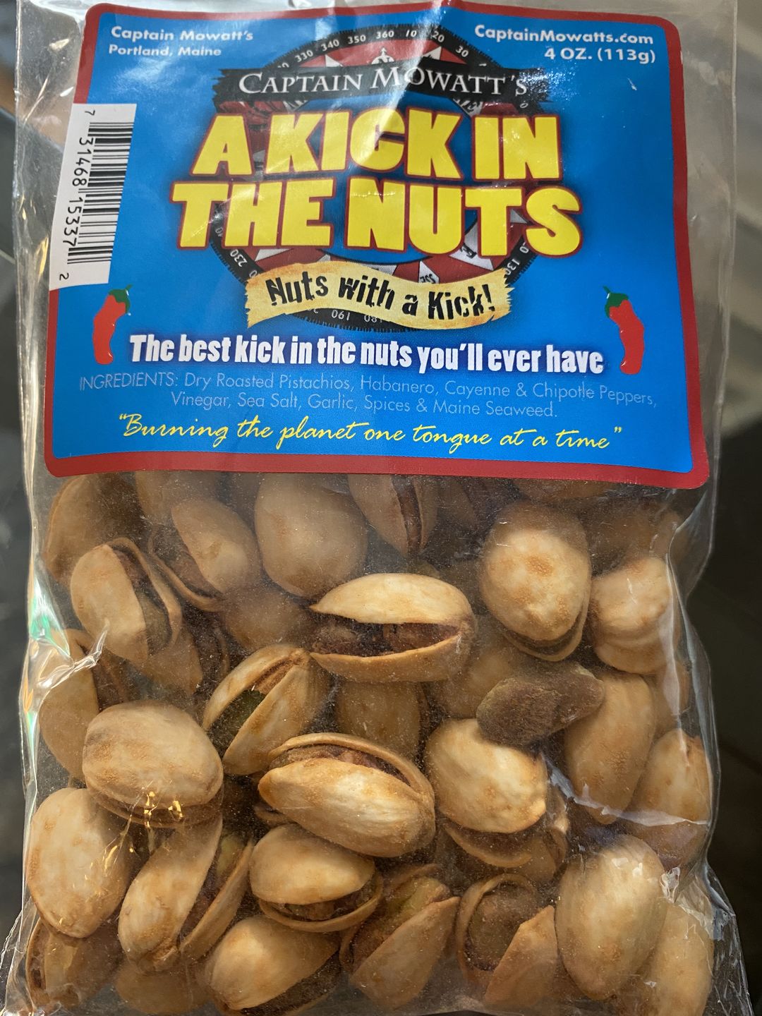 Customer photo review of Kick In The Nuts - Pistachios