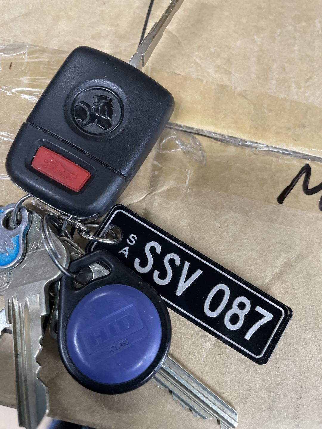 Customer photo review of SA Premium Licence Plate Custom Keychain