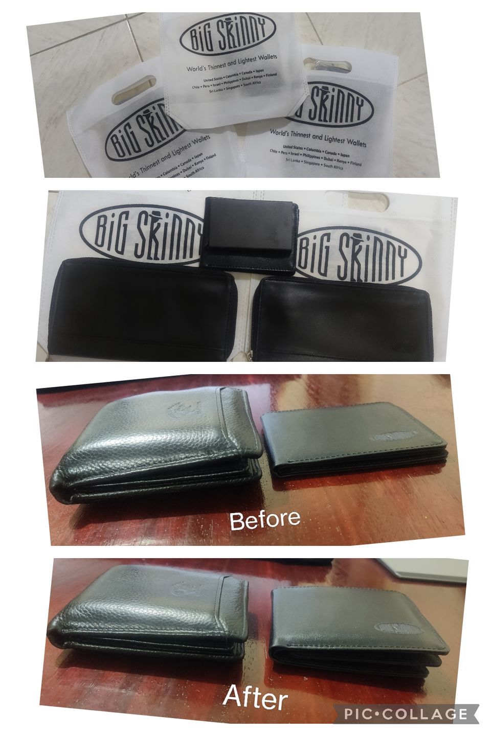 Customer photo review of Leather Panther Clutch Black